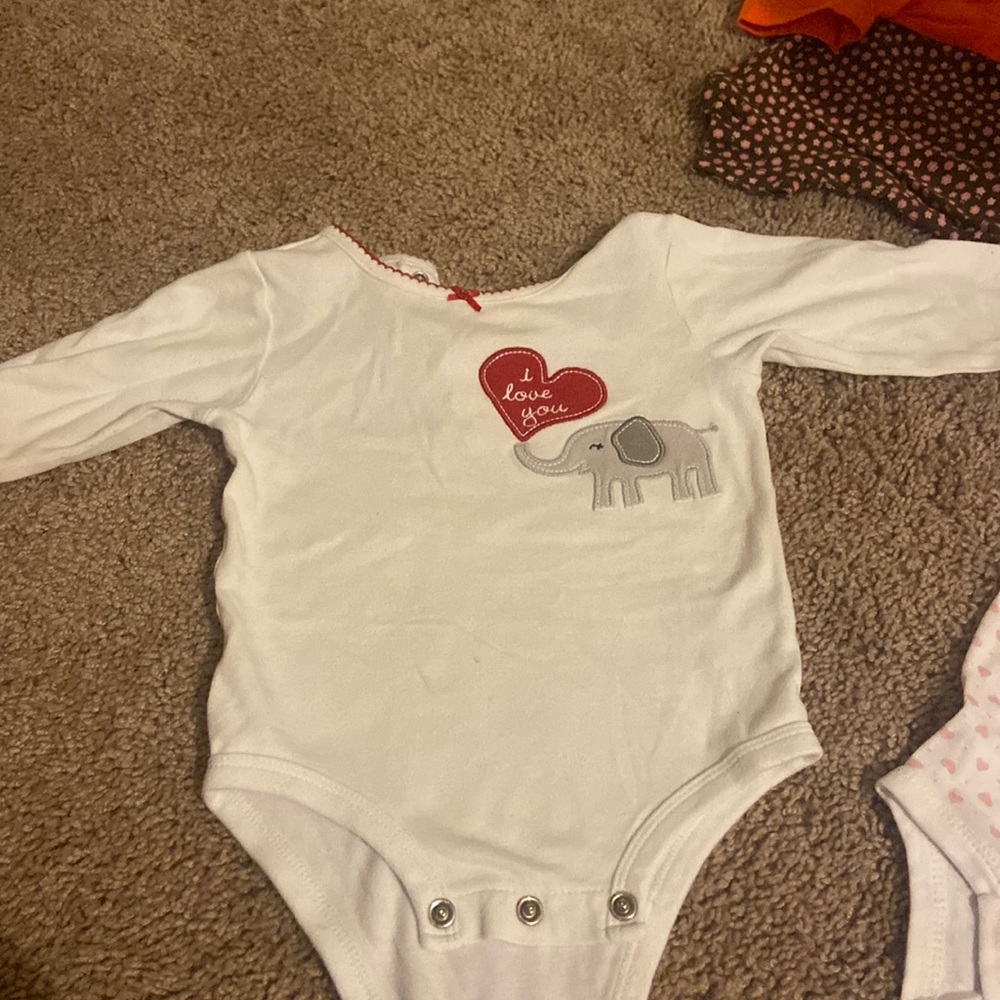 Baby girl 12 month long sleeve onesie
